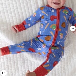 NWOT Little Sleepies Blue All Stars Zippy